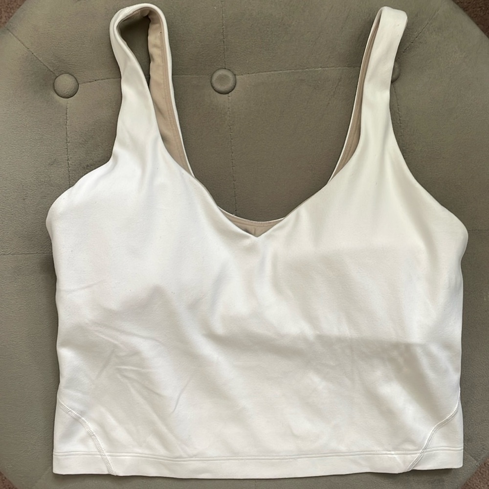 White Align Tank (A/B cup)